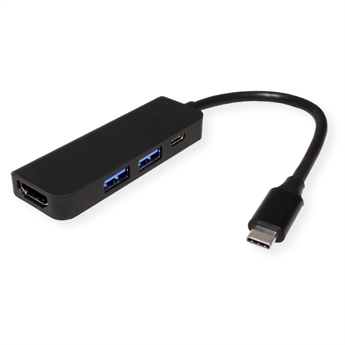 VALUE Station d'accueil USB-C, HDMI 4K, 2x USB type A + type C PD (Power Delivery)