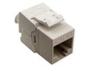 ROLINE Keystone Cat.6A (Classe EA)non blindé, sans outil, SLIM, extra-court, blanc