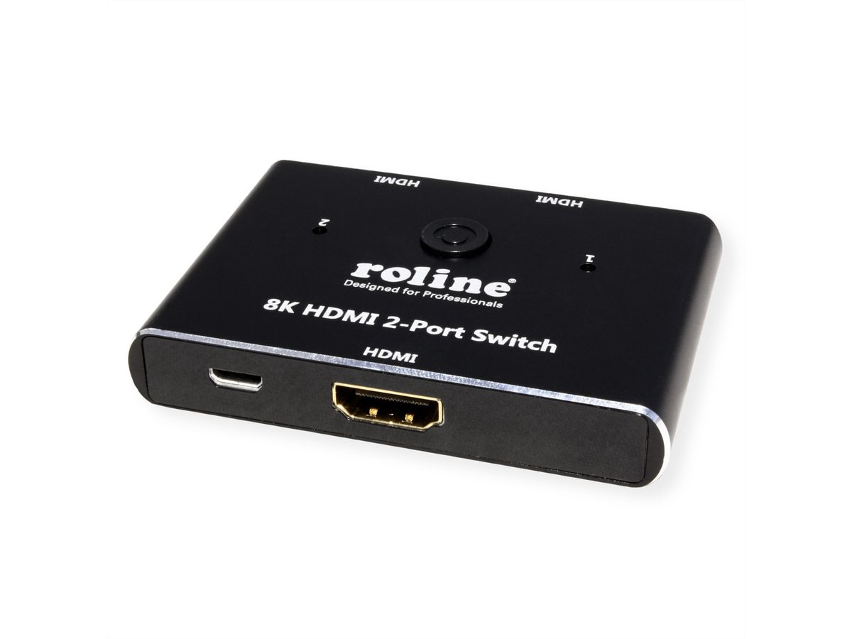 ROLINE Switch HDMI 8K 2 ports - SECOMP France