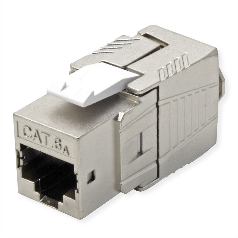 ROLINE Keystone Cat.6A (Classe EA), RJ-45, blindé, sans outil, GHMT, argent