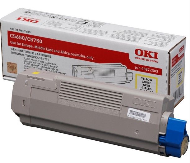 OKI 43872305 Cartouche de toner Original Jaune 1 pièce(s)
