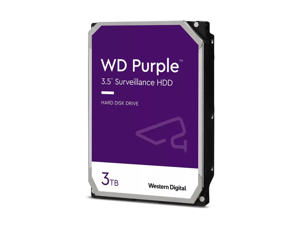 Western Digital Blue Purple disque dur 3 To 5400 tr/min 64 Mo 3.5" Série ATA III