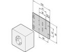 Plaque de montage SCHROFF pour prises simples