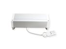 BACHMANN DESK2 ALU WHITE 2xUTE 1xCM 1xUSB A/C 22W 0,2m GST18