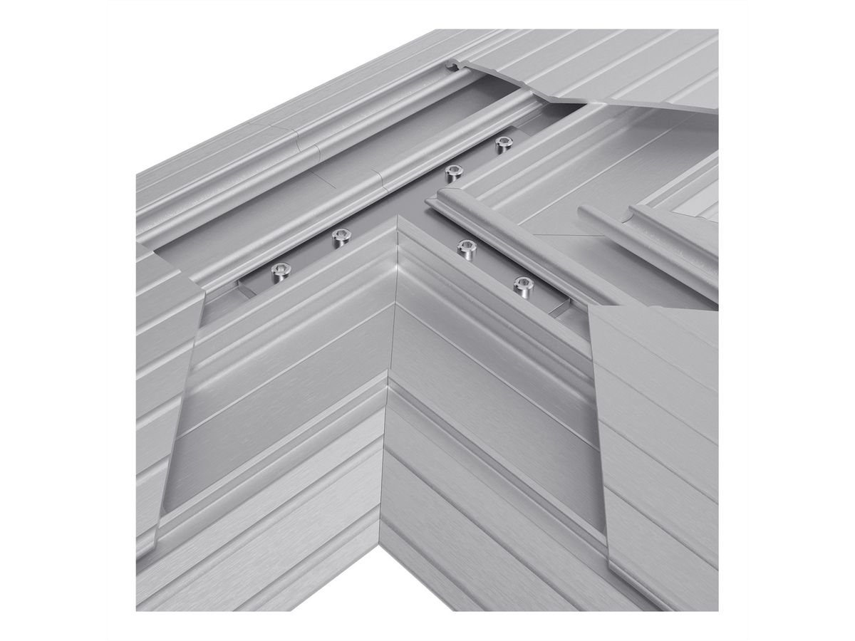 DATAFLEX Addit protège-câbles, raccord en T 462, argent
