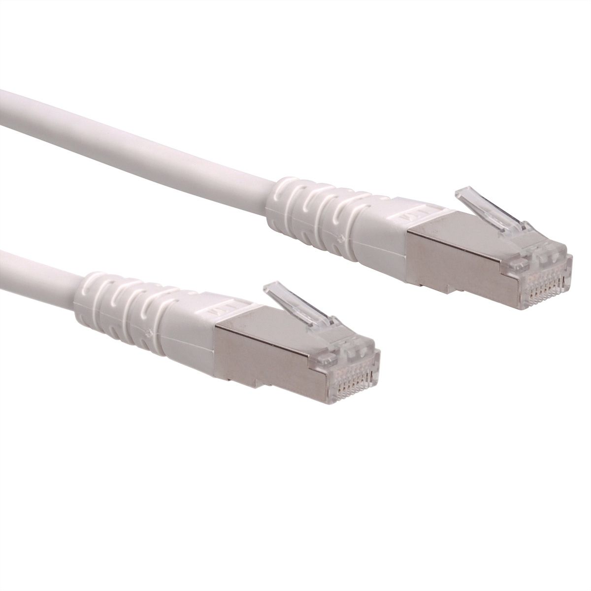 Cordon Cat.6 (Classe E) F/UTP AWG26, blanc, 2 m