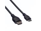 ROLINE Câble HDMI High Speed avec Ethernet, HDMI M - Mini HDMI M, 2 m