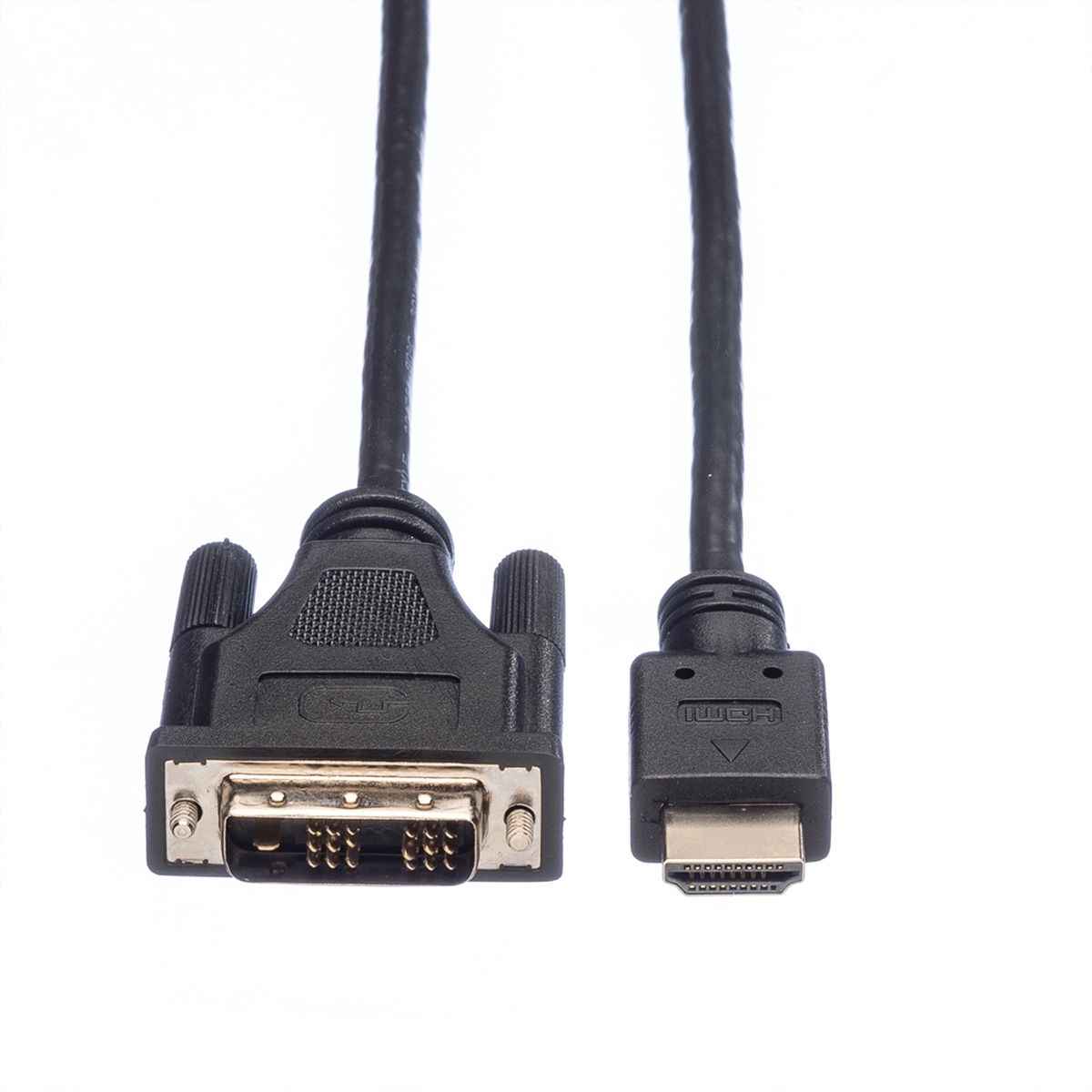ROLINE Câble de raccordement pour écran DVI (18+1) M /HDMI M, noir, 10 m