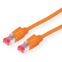 Cordon DÄTWYLER Cat.6 (Classe E) S/FTP, CU 7702 flex LS0H, Hirose TM21, orange, 15 m