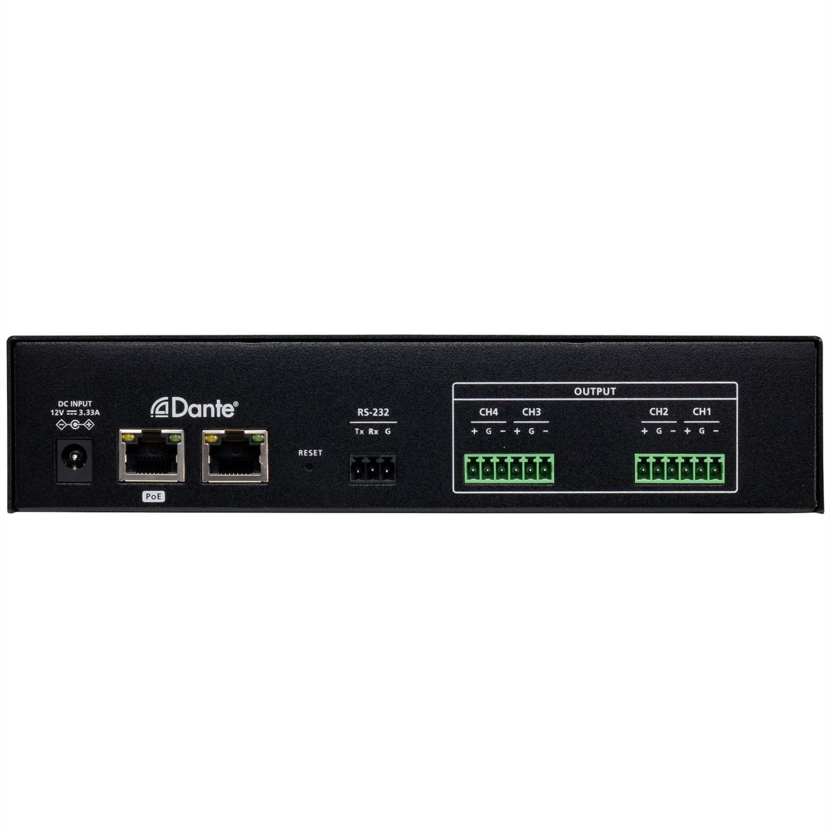 ATEN AD004E Mélangeur DSP avec entrée Dante à 4 canaux