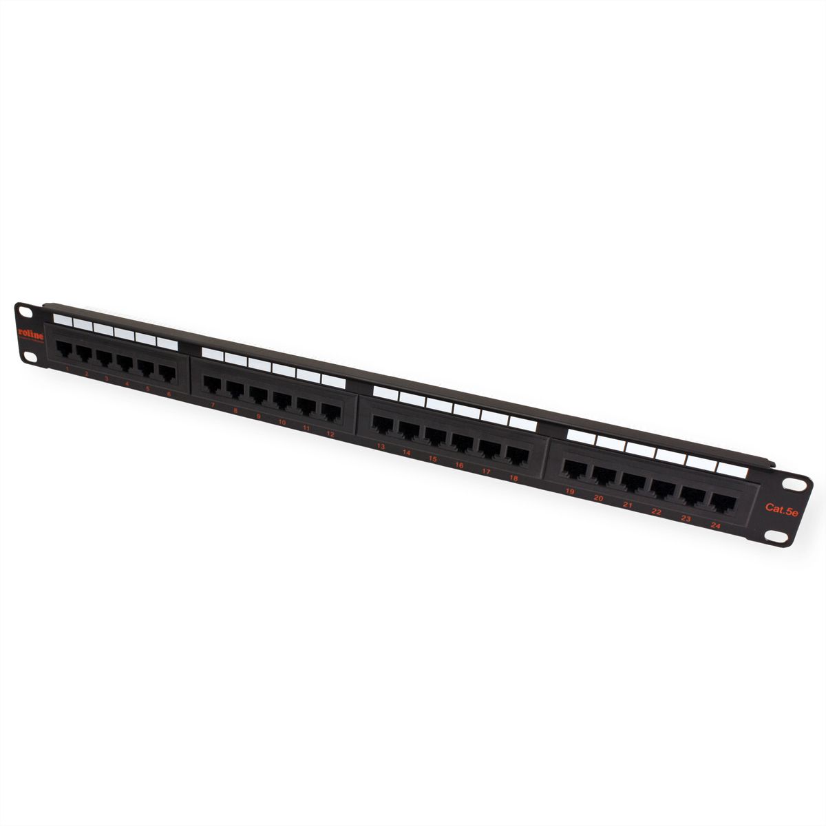 ROLINE Panneau de brassage 19" Cat.5e (Classe D) UTP, 24 ports, noir