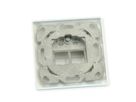 ROLINE Embase pour modules, 2 ports, pour keystones
