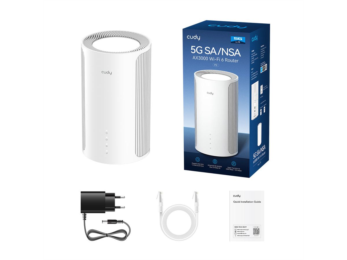 CUDY P2 AX3000 Routeur Wi-Fi 6 5G