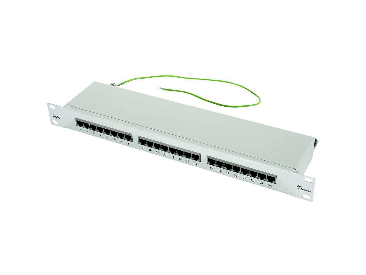 TELEGÄRTNER Panneau de brassage 19" Cat.5e (Classe D), 1UH, 24 ports