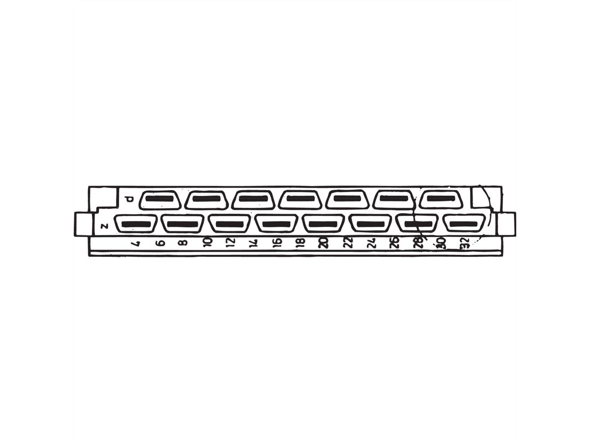 Connecteur SCHROFF Type H, EN 60603, DIN 41612, femelle, 15 contacts, longueur des broches 4.0 mm