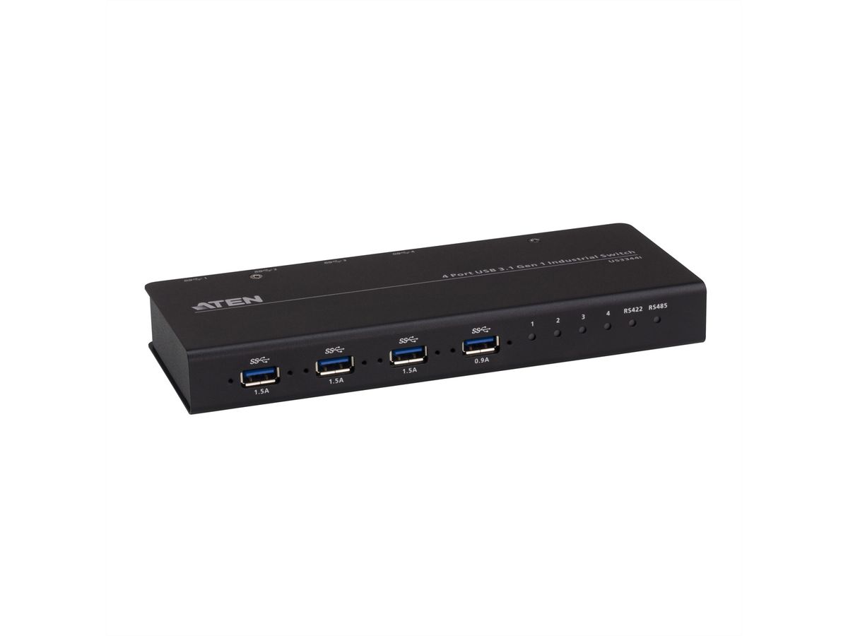 ATEN US3344i Commutateur de hub industriel USB 3.1 Gen1 4 x 4