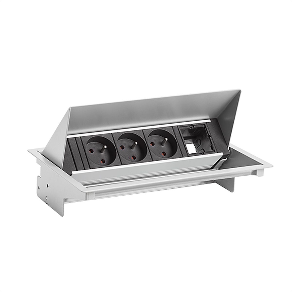 BACHMANN CONEO Set 3xUTE 1xCM 0,2m GST18 aluminium blanc