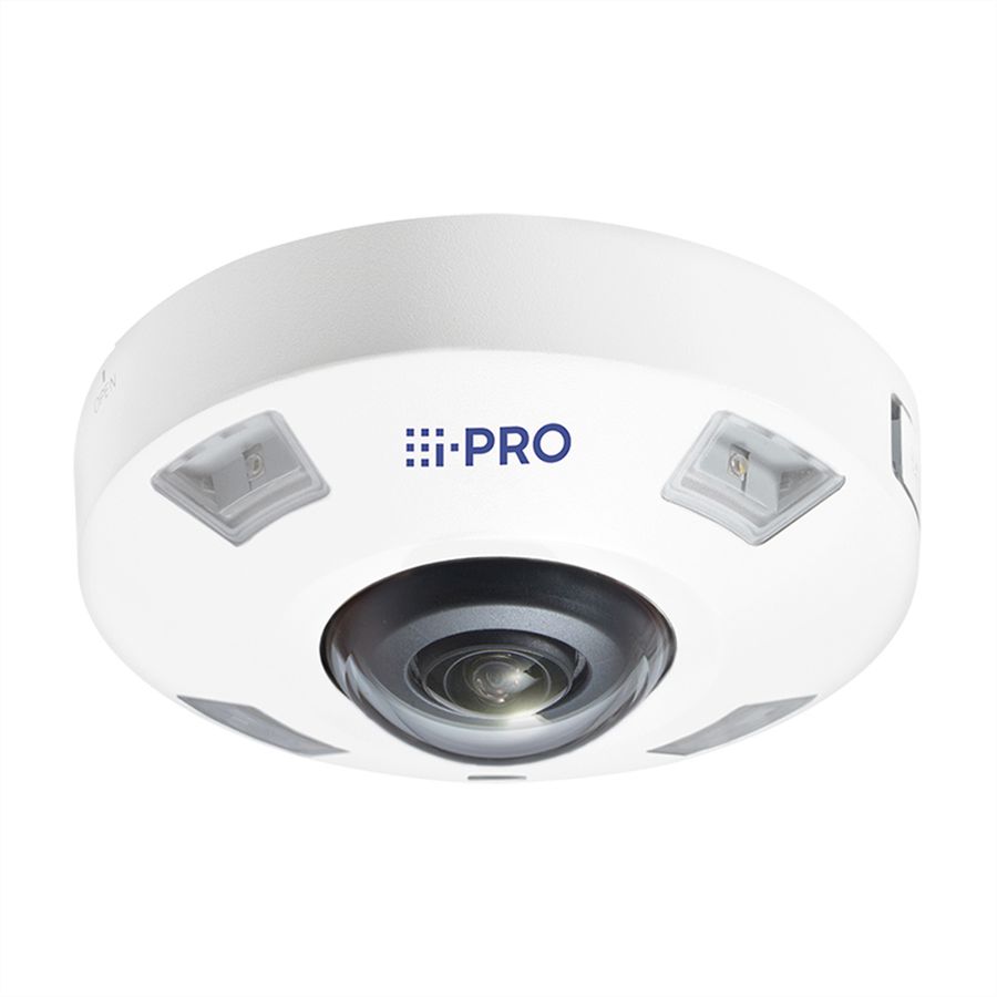 i-PRO WV-S4576LMAV Caméra Fisheye 12 MP, 180°/360°, IR-LED 14m