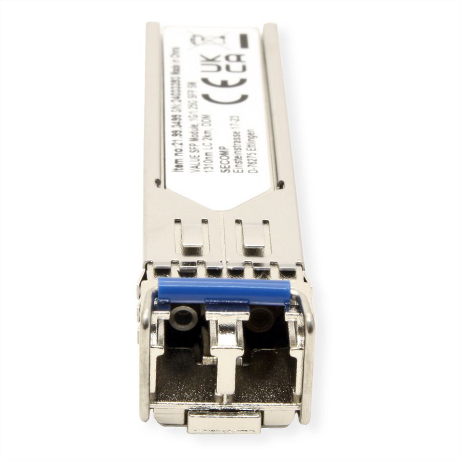 VALUE Module SFP (MiniGBIC) LX/LC, 1/1,25G, Single Mode 1310nm, max. 2km