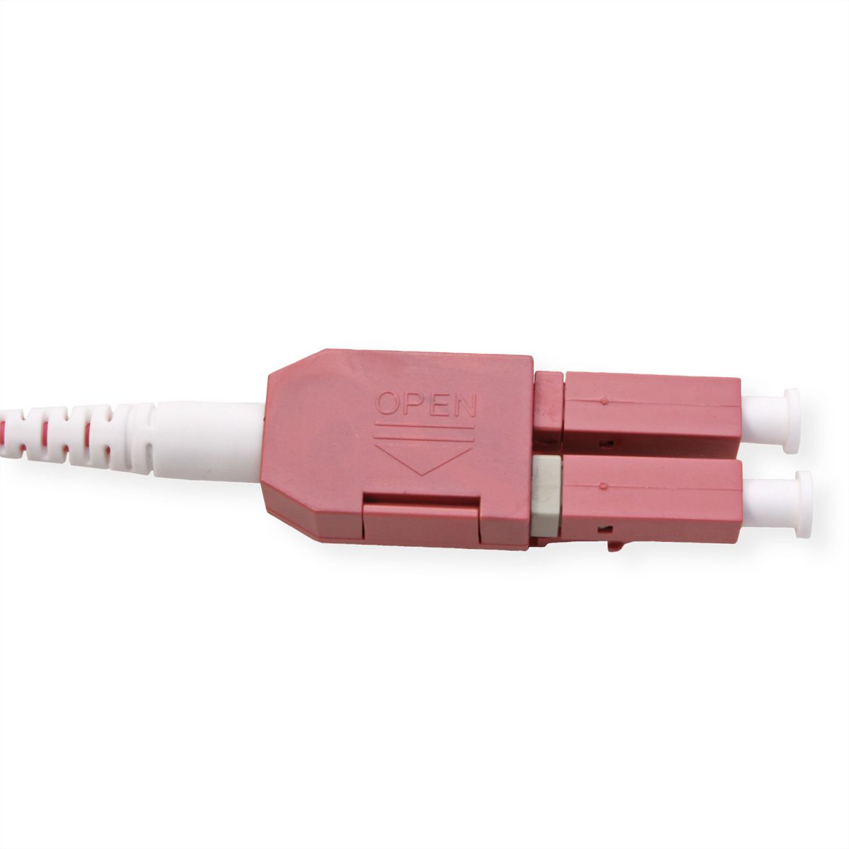 ROLINE Cordon FO 50/125µm OM4, LC/LC, LSOH, UNIBOOT, violet, 15 m