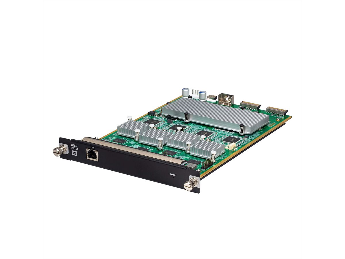 ATEN VW754 Carte d'entrée décodeur de flux IP 4K H.265 à 4 canaux