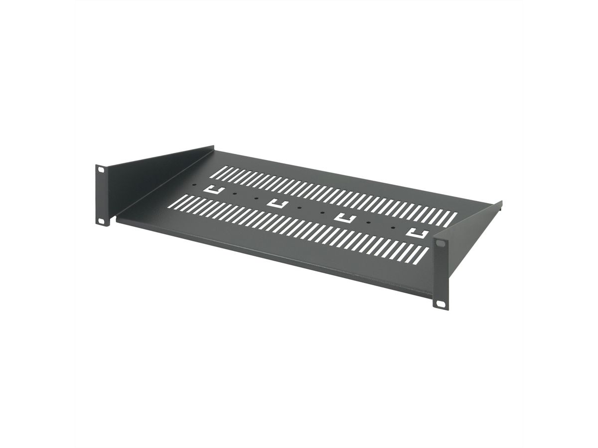 SCHROFF Tablette pour appareils 19", 2 U, RAL 7021