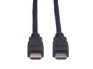 VALUE Câble de raccordement pour écran HDMI High Speed M-M, noir, 2 m