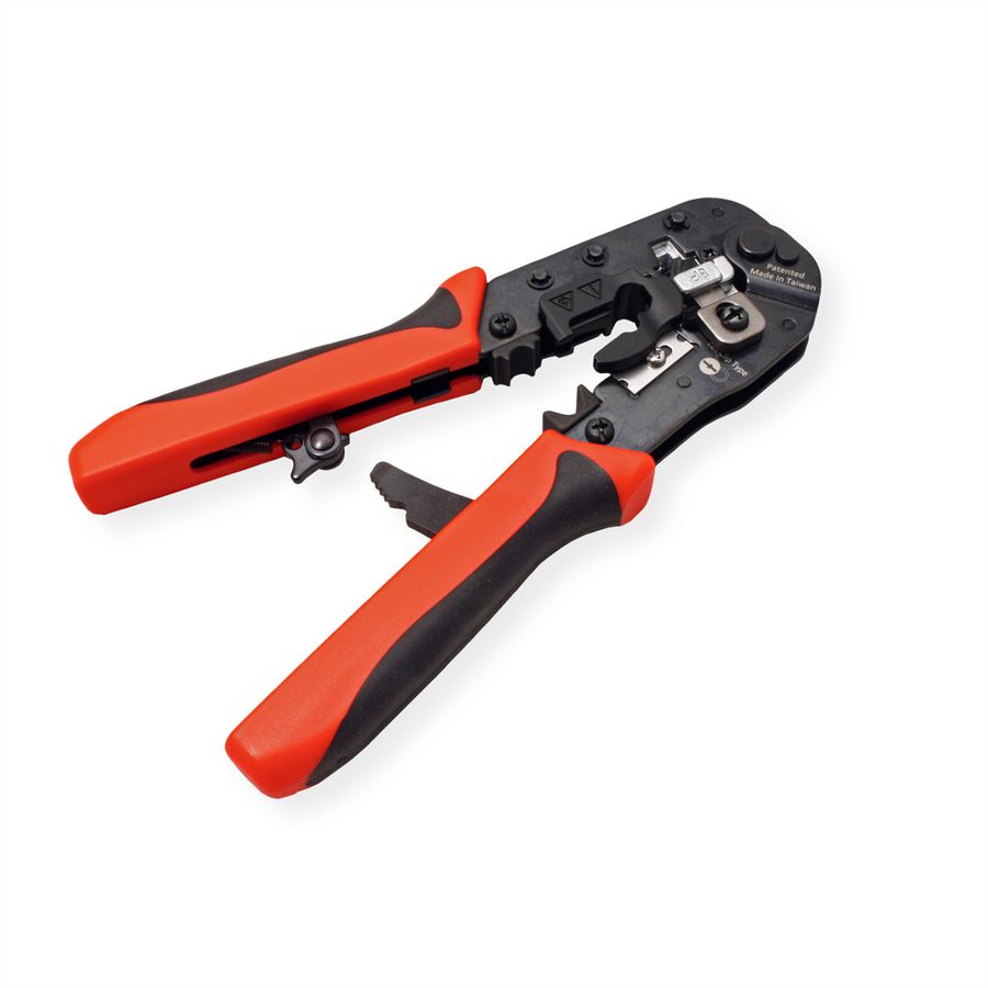 VALUE Pince à sertir universelle pour RJ45 (8P8C) avec / sans raccord de blindage