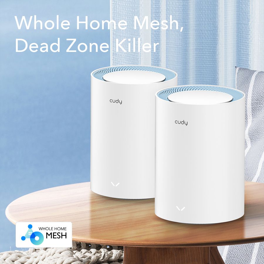 CUDY M1200 AC1200 WiFi Mesh, Pack de 2