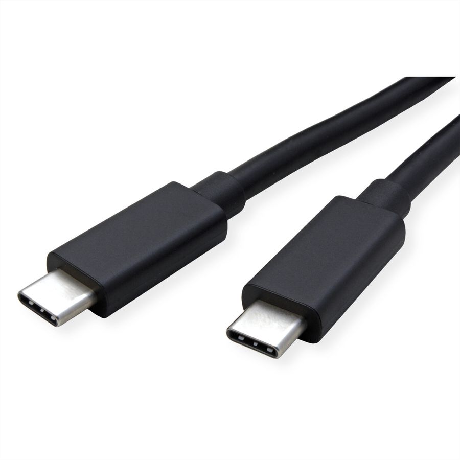 ROLINE Câble USB4 Gen3x2, C–C, M/M, 8K UHD-2, 40Gbit/s, 240W, noir, 0,5 m