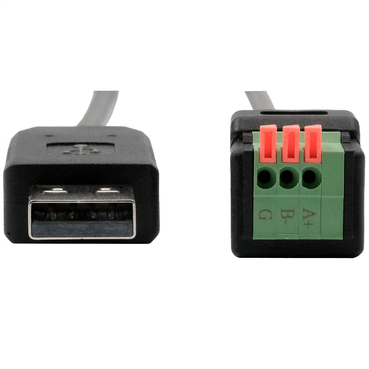 EXSYS EX-13009 Câble USB vers série 1S RS-485, bloc terminal avec bouton-poussoir, 1.0 m (chipset FTDI)