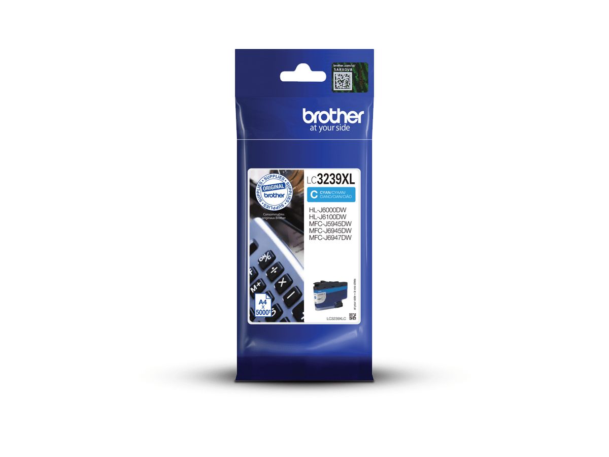 Brother LC3239XLC - Cartouche d'encre originale à haut rendement – Cyan