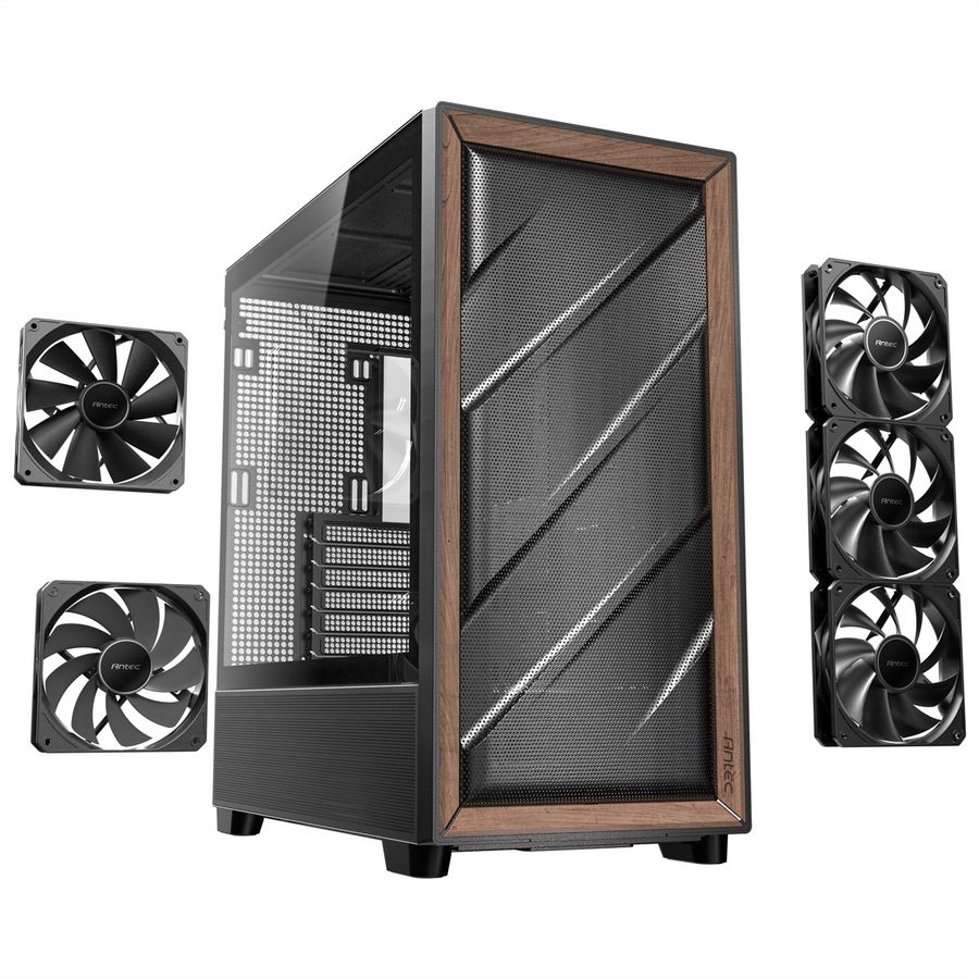 ANTEC FLUX Boîtier PC Midi Tower Gaming ATX, noir