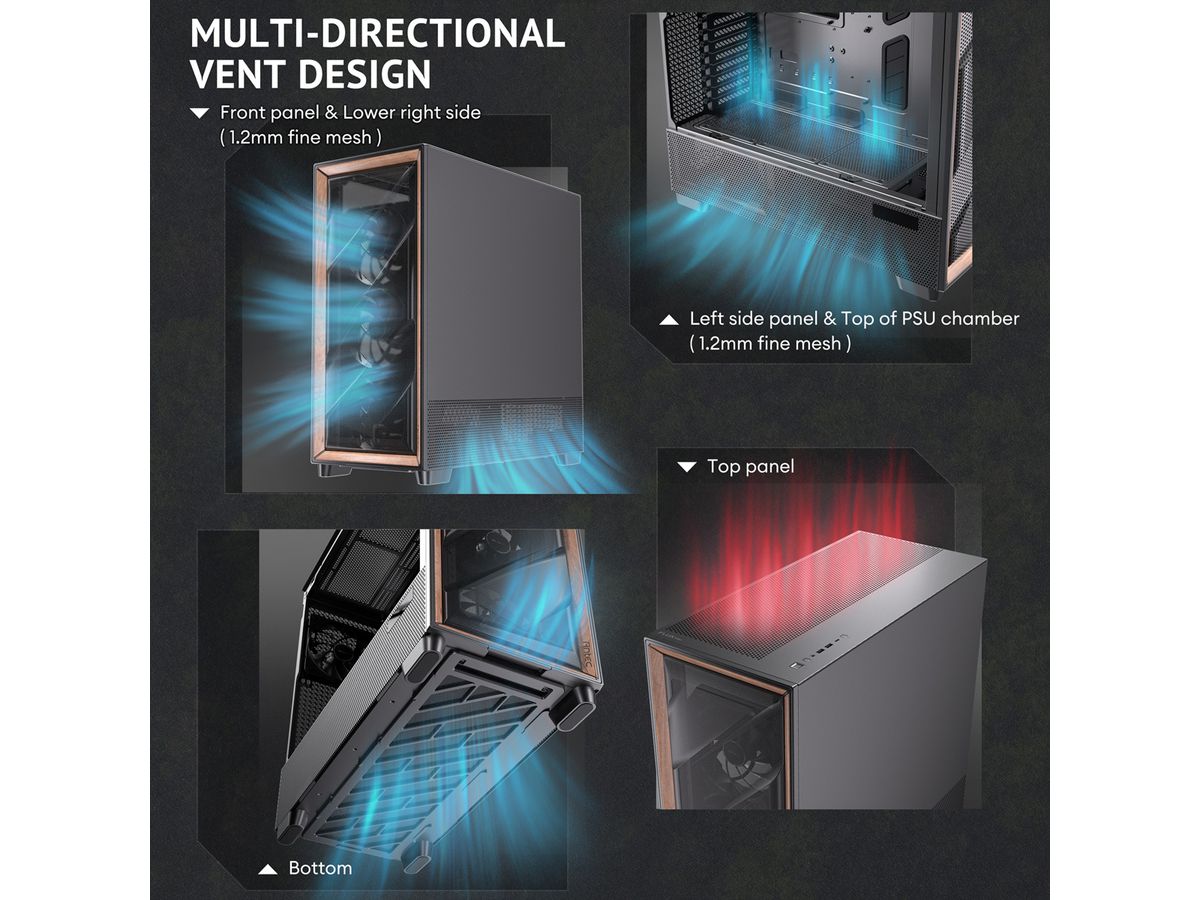 ANTEC FLUX PRO EUV Boîtier PC Big / Full Tower ATX, noir