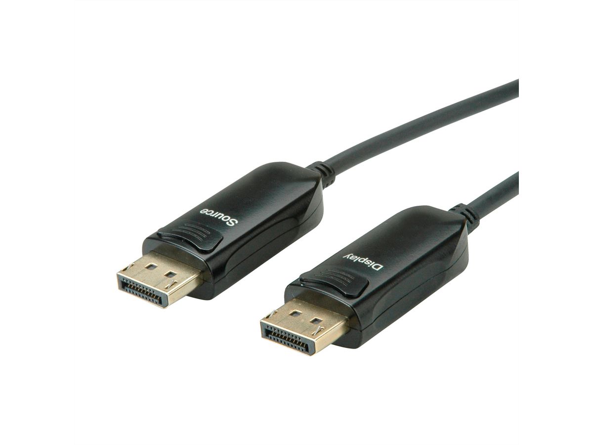 ROLINE Câble DisplayPort v1.4 (AOC), M/M, 30 m