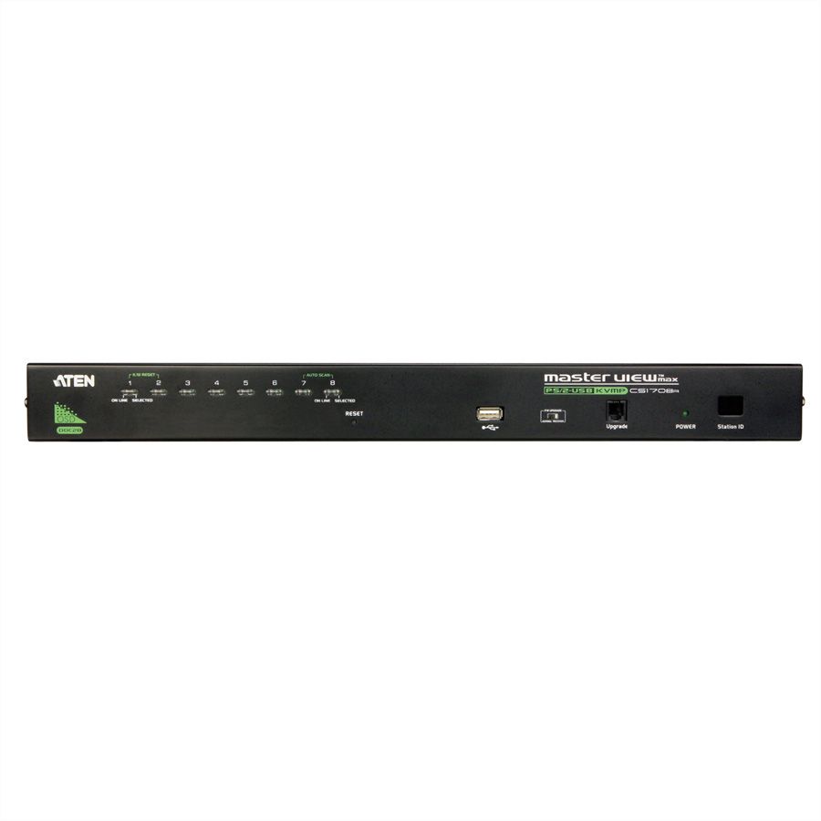 ATEN CS1708A Switch KVM VGA, PS/2-USB, port périphérique USB, 8 ports