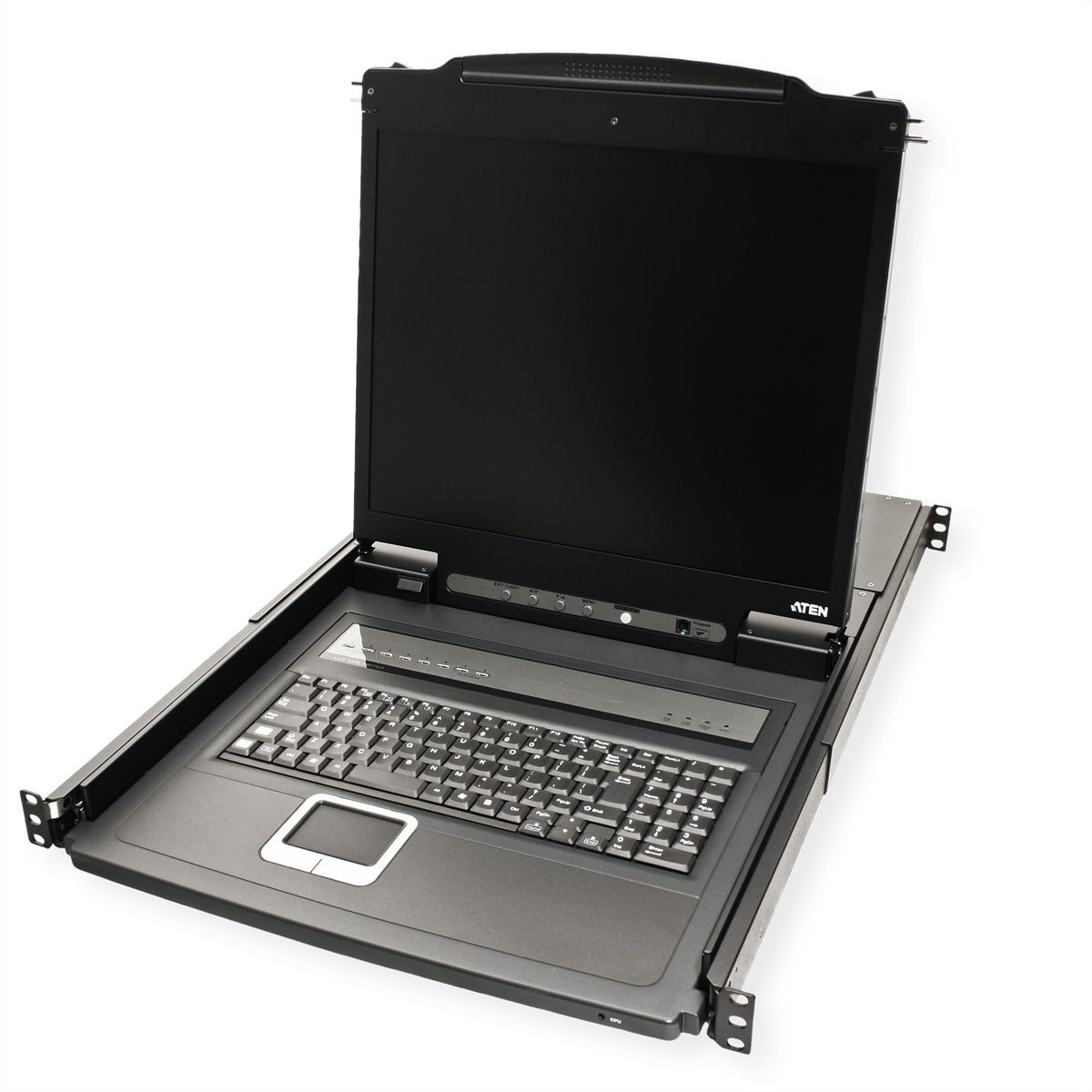 ATEN CL1308N Commutateur KVM, 48cm TFT, VGA, PS/2-USB, 8 ports, US-Layout