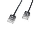 ROLINE Cordon Data Center UTP Cat.6A (Classe EA), LSOH, slim, pour chemins très courts, noir, 0,5 m