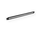 VALUE Panneau avant de ventilation 19", 1 U, noir