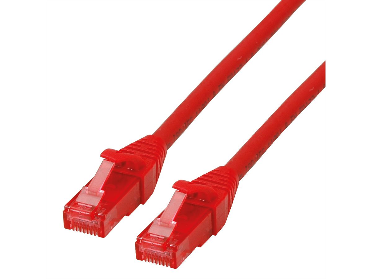 Cordon ROLINE UTP Cat.6, LSOH, Component Level, rouge, 2 m