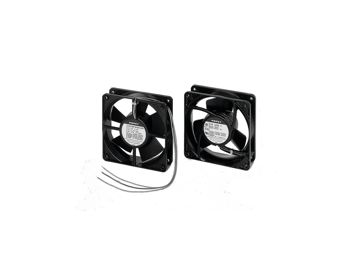 Ventilateur DC SCHROFF, 12 V, 119 x 119 x 32 mm, 138 m³h