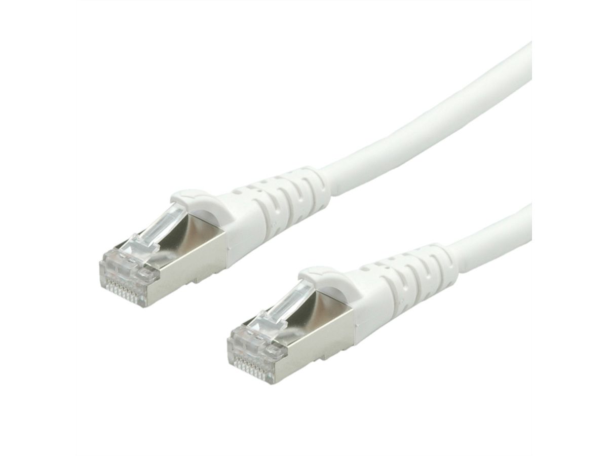 Cordon Cat.6A (Class EA) FTP AWG26, blanc, 20 m