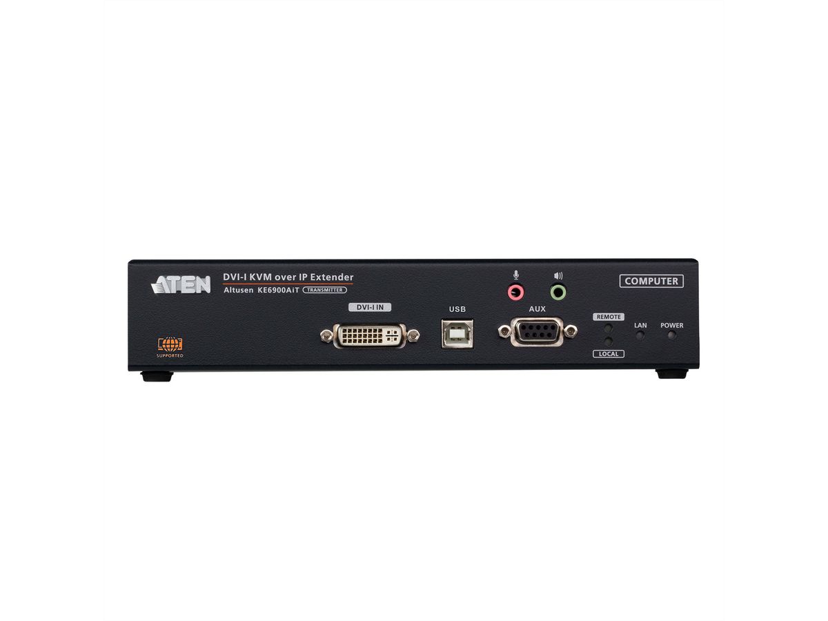 ATEN KE6900AIT Émetteur KVM un affichage DVI-I sur IP avec accès à Internet