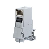 METZ CONNECT E-DAT Industry rail de serrage TS35, RJ45 insert de coupleur Cat.6 Class EA