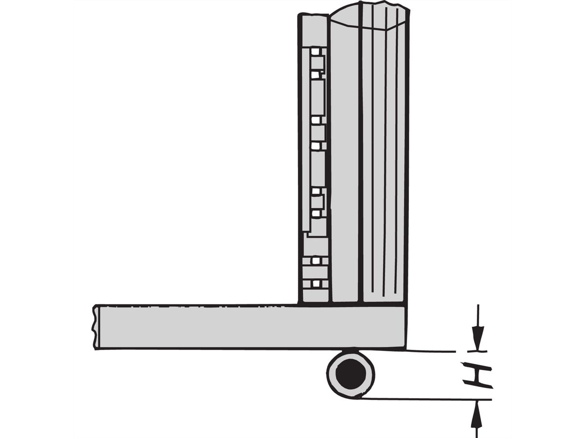 SCHROFF Eurorack Roulette, 400 kg, 110 mm de hauteur