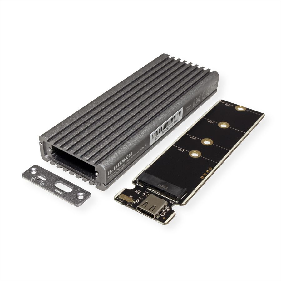 RaidSonic IB-1817M-C31 Boîtier USB C pour M.2 NVMe SSD