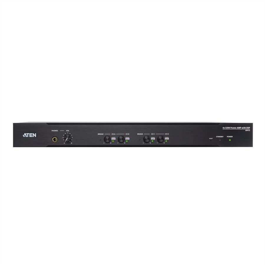 ATEN AP412 Amplificateur de puissance 4 x 120 W avec DSP