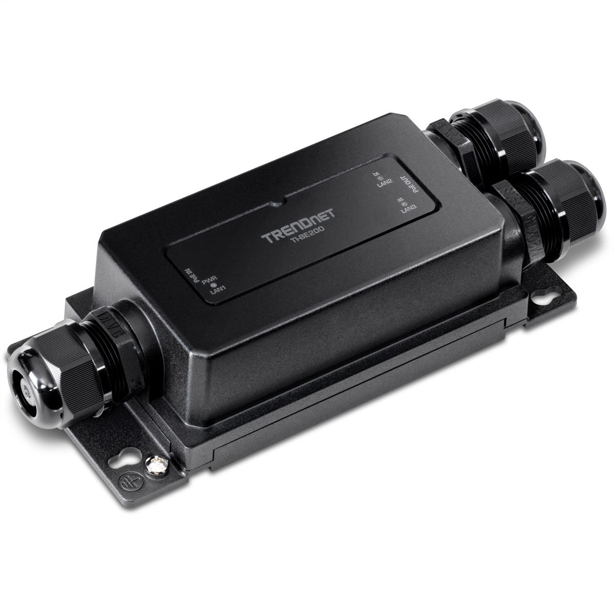TRENDnet TI-BE200 Extenseur PoE++ Gigabit industriel, 2 ports pour l’extérieur