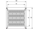 SCHROFF Novastar, étagère 19", fixe, 1 U 600W 800D