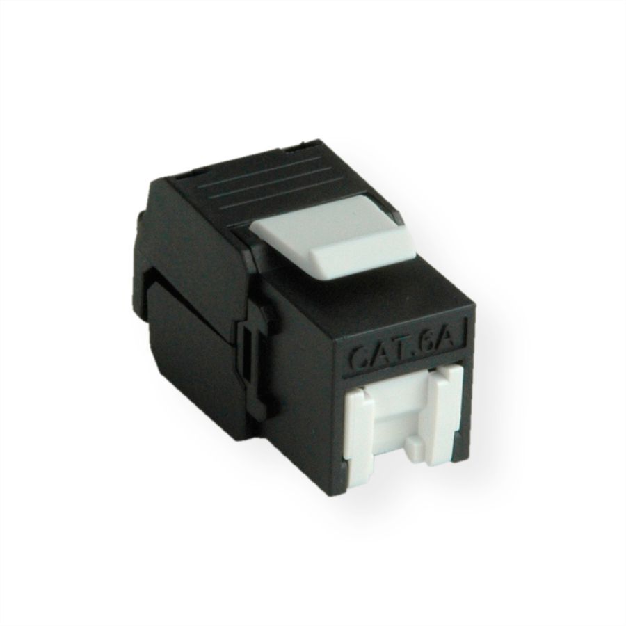 ROLINE Keystone Cat.6A (Classe EA), RJ-45, non-blindé, sans outil, noir